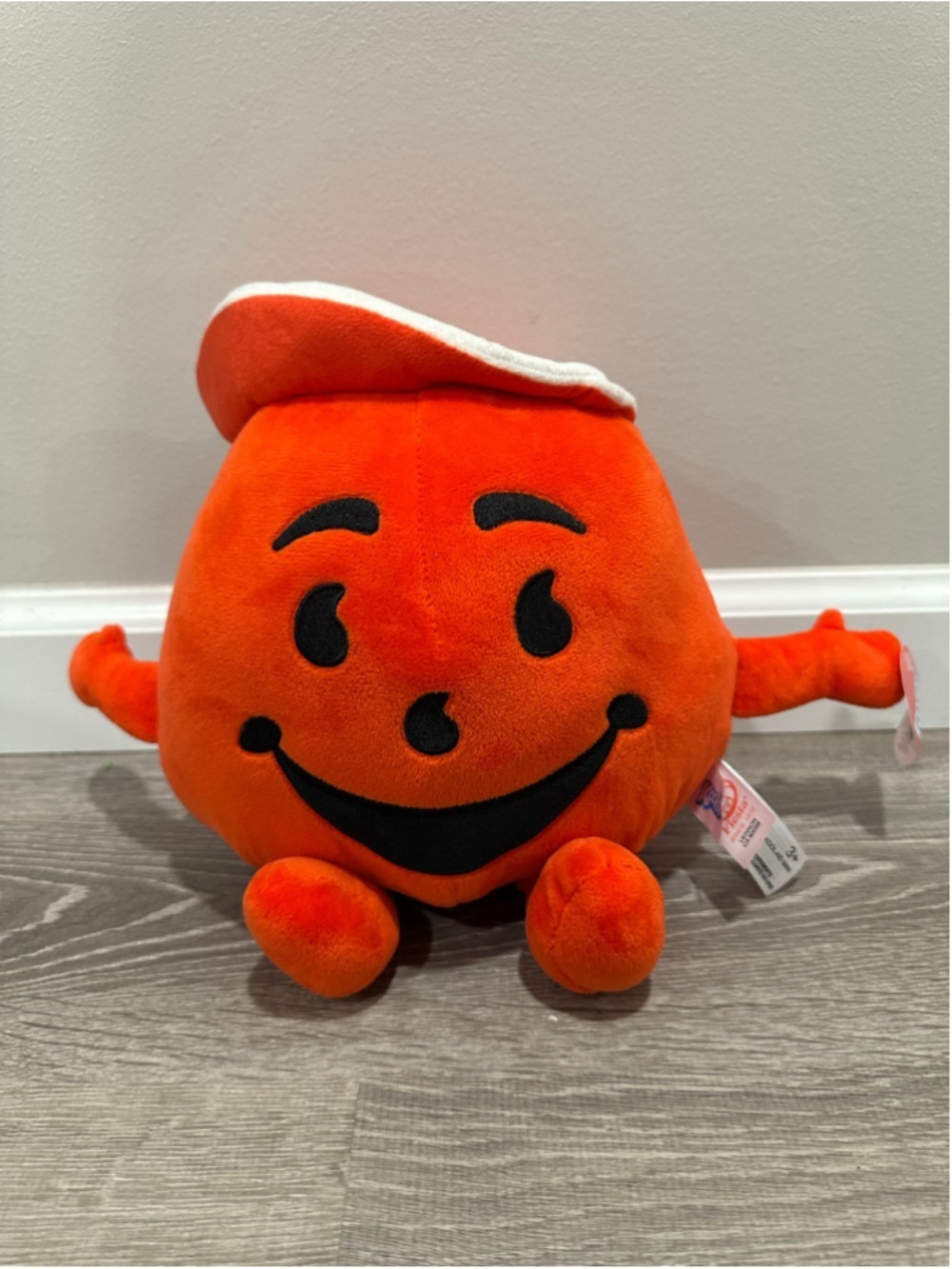 Unisex Fiesta Kool-Aid Man Stuffed Animal Toy One Size Orange White
